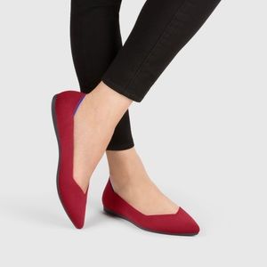 Rothy’s Point Flat - Chili Red sizeW9.5